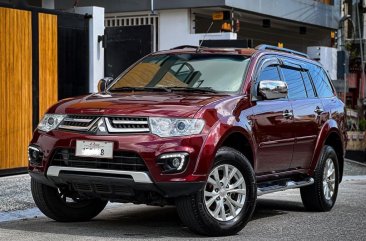 Red Mitsubishi Montero 2015 for sale in Mandaluyong 