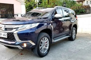 Blue Mitsubishi Montero 2018 for sale in Quezon City