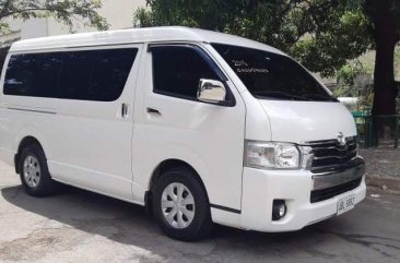 Pearl White Toyota Hiace Super Grandia 2015 for sale in Automatic