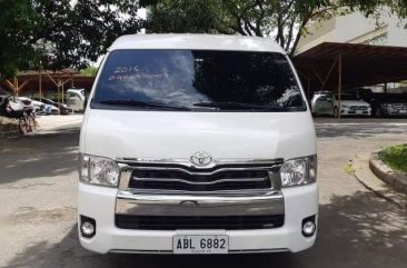 Pearl White Toyota Hiace Super Grandia 2015 for sale in Automatic