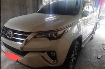 Selling Pearl White Toyota Fortuner 2017 in Cabanatuan