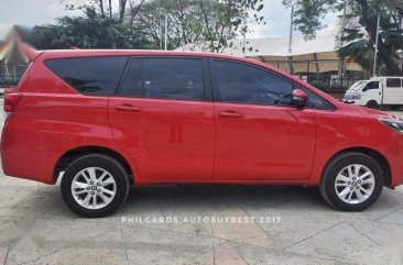 Red Toyota Innova 2017 for sale in Las Piñas