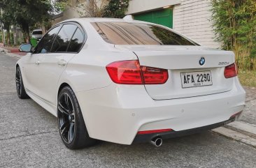 White BMW 320D 2014 for sale in Quezon City