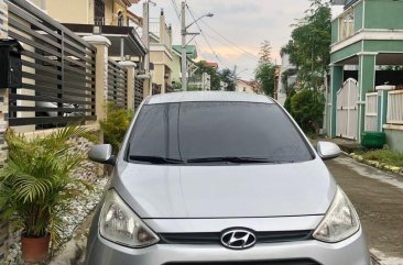 Silver Hyundai Grand I10 2015 for sale in Dasmarinas