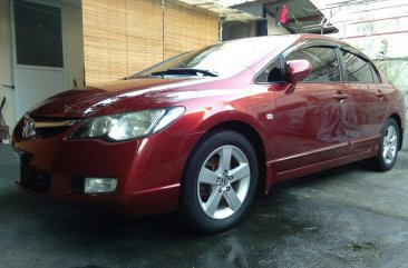 Red Honda Civic 2007 for sale in Quezon