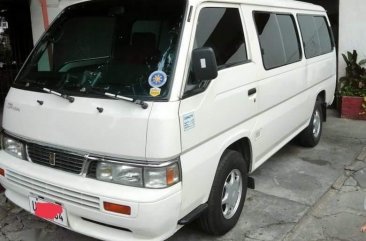 Pearl White Nissan Urvan 2013 for sale in Makati 