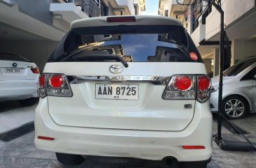 Pearl White Toyota Fortuner 2015 for sale in Automatic