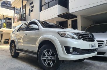 Sell Pearl White 2015 Toyota Fortuner in Quezon City