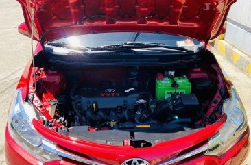 Red Toyota Vios 2015 for sale in Manual