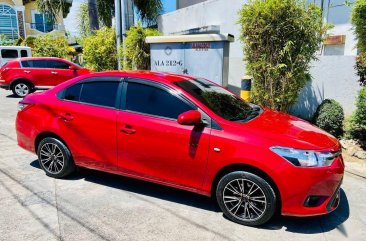 Red Toyota Vios 2015 for sale in Manual