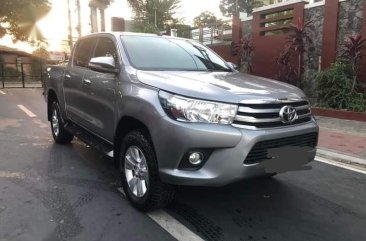 Grey Toyota Hilux 2016 for sale in Quezon City