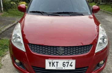 Red Suzuki Swift 2012 for sale in Bacolod