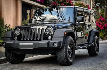 Black Jeep Wrangler 2016 for sale in Lupao