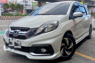 White Honda Mobilio 2015 for sale in Quezon 