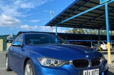 Blue BMW 320D 2014 for sale in Parañaque