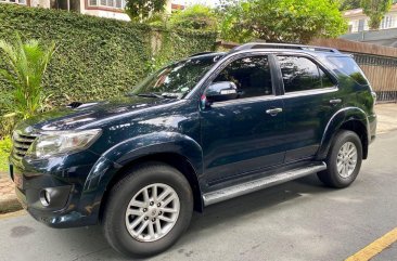 Blue Toyota Fortuner 2014 for sale in Pasig
