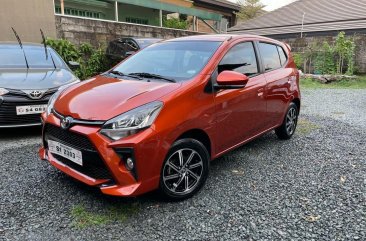 Orange Toyota Wigo 2021 for sale in Quezon 