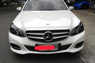 White Mercedes-Benz E-Class 2014 for sale in Pasig