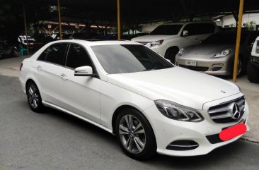 White Mercedes-Benz E-Class 2014 for sale in Pasig