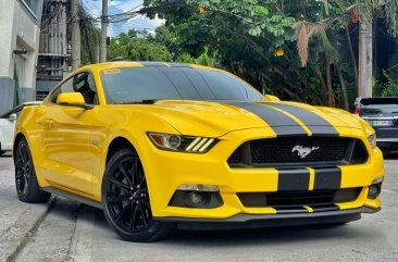 Yellow Ford Mustang 2016 for sale in Quezon