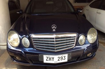 Blue Mercedes-Benz E-Class 2007 for sale in Cainta