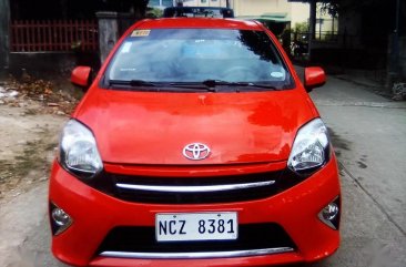 Red Toyota Wigo 2016 for sale in Bulacan