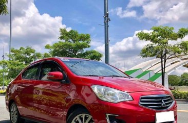 Red Mitsubishi Mirage 2015 for sale in Automatic