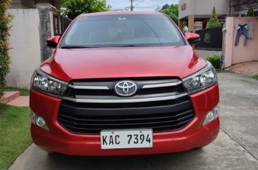 Red Toyota Innova 2018 for sale in Manual