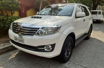 Pearl White Toyota Fortuner 2015 for sale in Manila