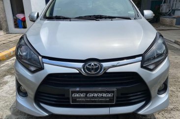 Silver Toyota Wigo 2017 for sale in Automatic