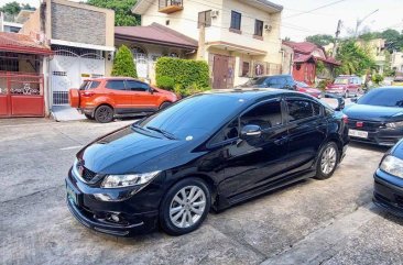 Black Honda Civic 2013 for sale in Quezon City