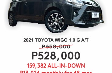 2021 Toyota Wigo  1.0 G AT in Cainta, Rizal