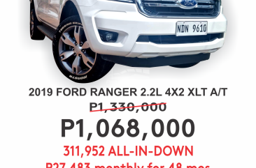 2019 Ford Ranger  2.2 XLT 4x2 AT in Cainta, Rizal