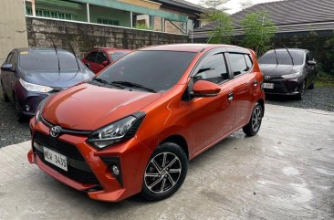 Orange Toyota Wigo 2021 for sale in Quezon City