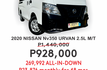 2020 Nissan NV350 Urvan 2.5 Standard 15-seater MT in Cainta, Rizal