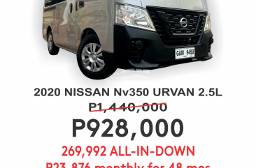 2020 Nissan NV350 Urvan 2.5 Standard 18-seater MT in Cainta, Rizal