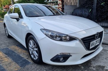 Pearl White Mazda 3 2015 for sale in Manila