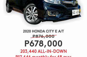 2020 Honda City  1.5 E CVT in Cainta, Rizal