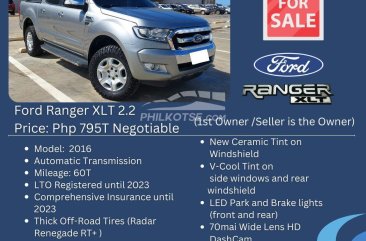 2016 Ford Ranger  2.2 XLT 4x2 AT in Cagayan de Oro, Misamis Oriental