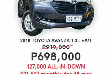 2019 Toyota Avanza  1.3 E A/T in Cainta, Rizal