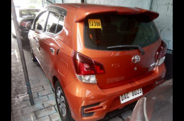 Yellow Toyota Wigo 2018 Hatchback at  Automatic   for sale in Quezon City