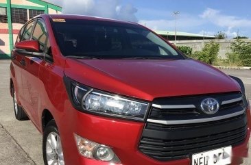 Sell Red 2018 Toyota Innova SUV / MPV at 280000 in Manila