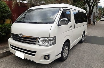 Sell Pearl White 2012 Toyota Hiace in Quezon City