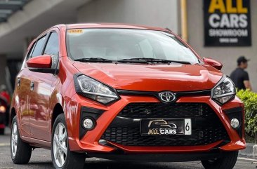 Orange Toyota Wigo 2021 for sale in Makati