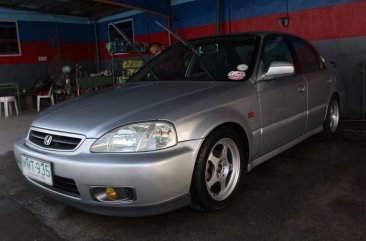 Silver Honda Civic 1998 for sale in Manual