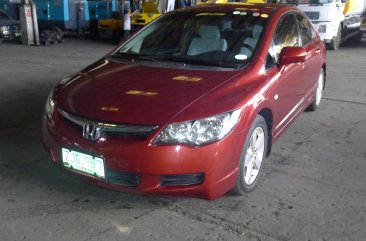 Red Honda Civic 2007 for sale in Quezon City