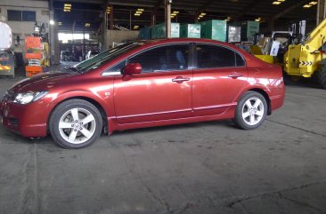 Red Honda Civic 2007 for sale in Quezon City