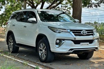 Pearl White Toyota Fortuner 2017 for sale in Automatic