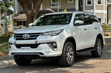 Pearl White Toyota Fortuner 2017 for sale in Automatic