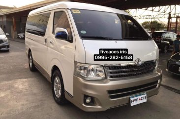 White Toyota Hiace Super Grandia 2012 for sale in Mandaue